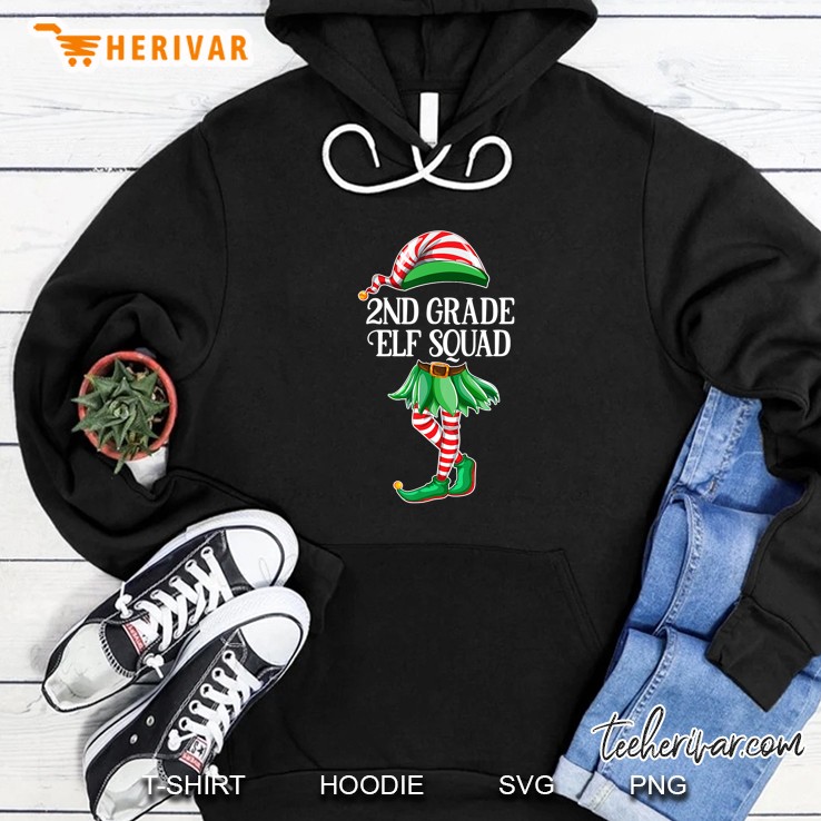 2nd Grade Elf Squad Christmas Hoodie