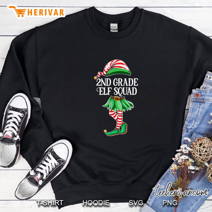 2nd Grade Elf Squad Christmas Sweatshirt