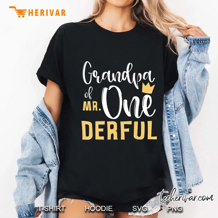 Grandpa Of Mr One Derful Ladies Tee