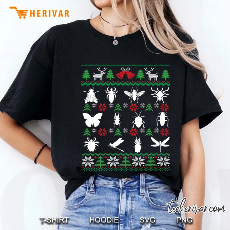 Bug Collector Entomology Christmas Ladies Tee