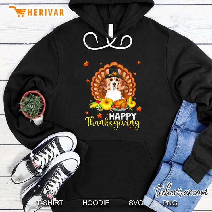 Happy Thanksgiving Beagle Turkey Version Hoodie