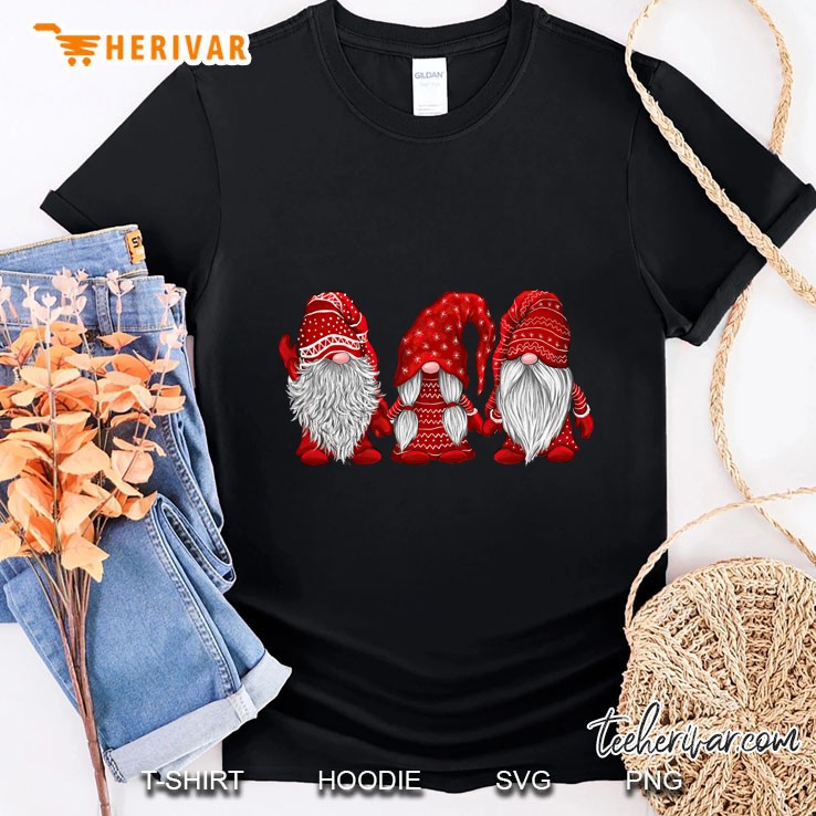 Hanging With Red Gnomies Santa Gnome Christmas Version2 Shirt