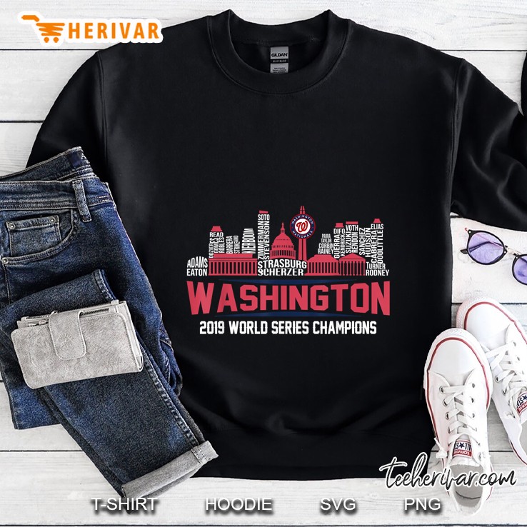 Washington 2019 World Series Champions All Player City Sweatshirt
