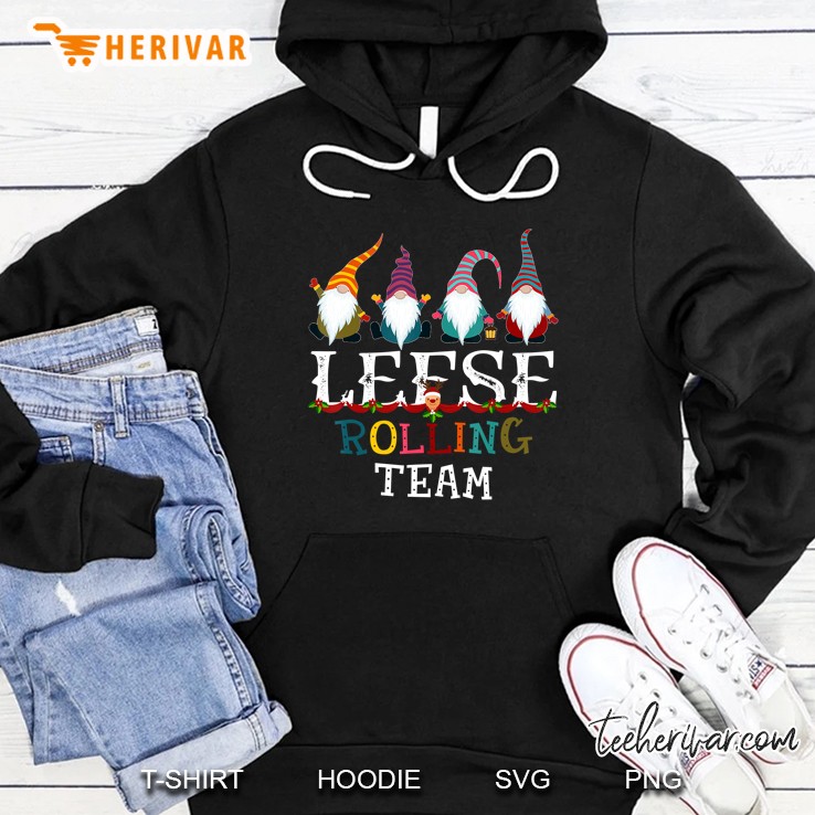 Lefse Rolling Team Gnome Garden Christmas Hoodie