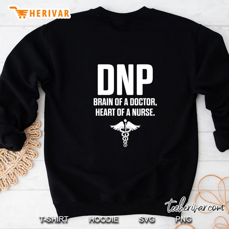 DNP Brain Of A Doctor Heart Of A Nurse Sweatshirt