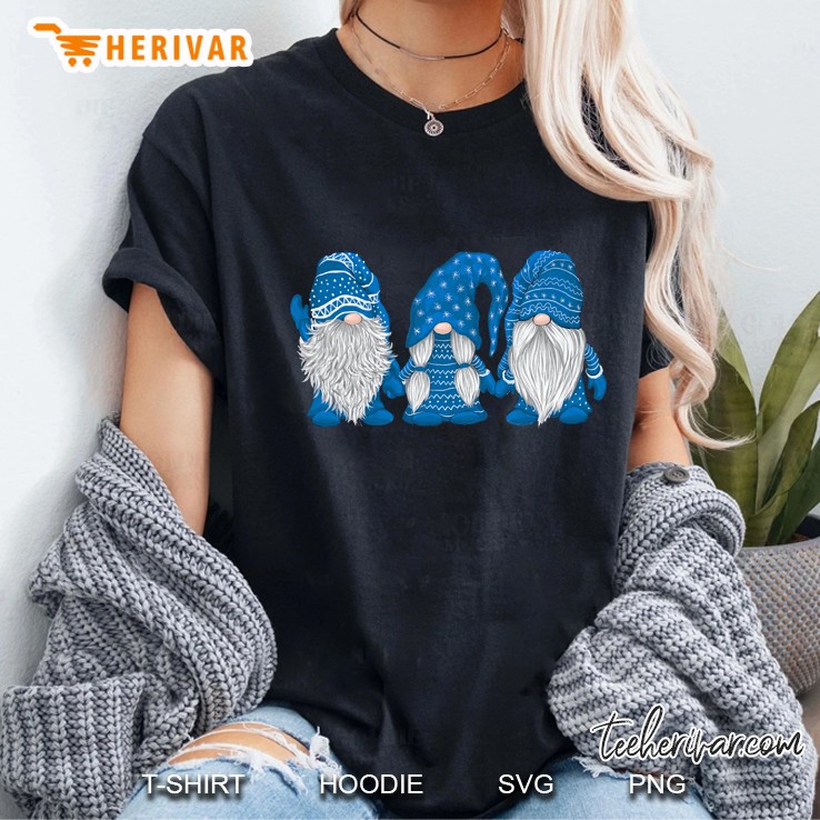 Hanging With Blue Gnomies Crewneck Ladies Tee