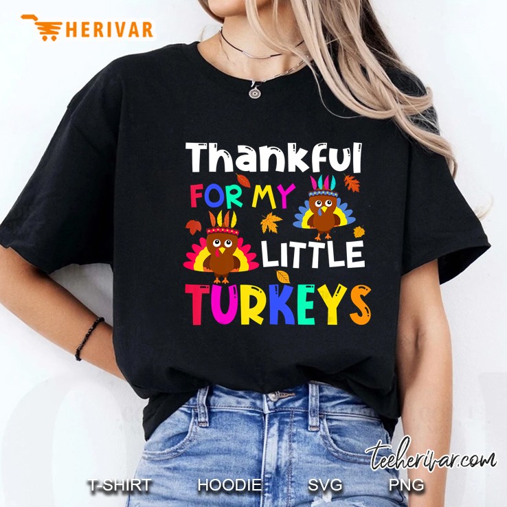 Thankful For My Little Turkeys Version2 Ladies Tee