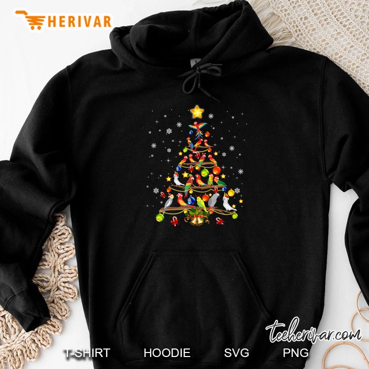 Parrot Santa Hat Christmas Tree Version2 Hoodie