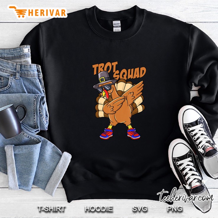 Trot Squad Dabbing Turkey Thanksgiving Sweatshirt