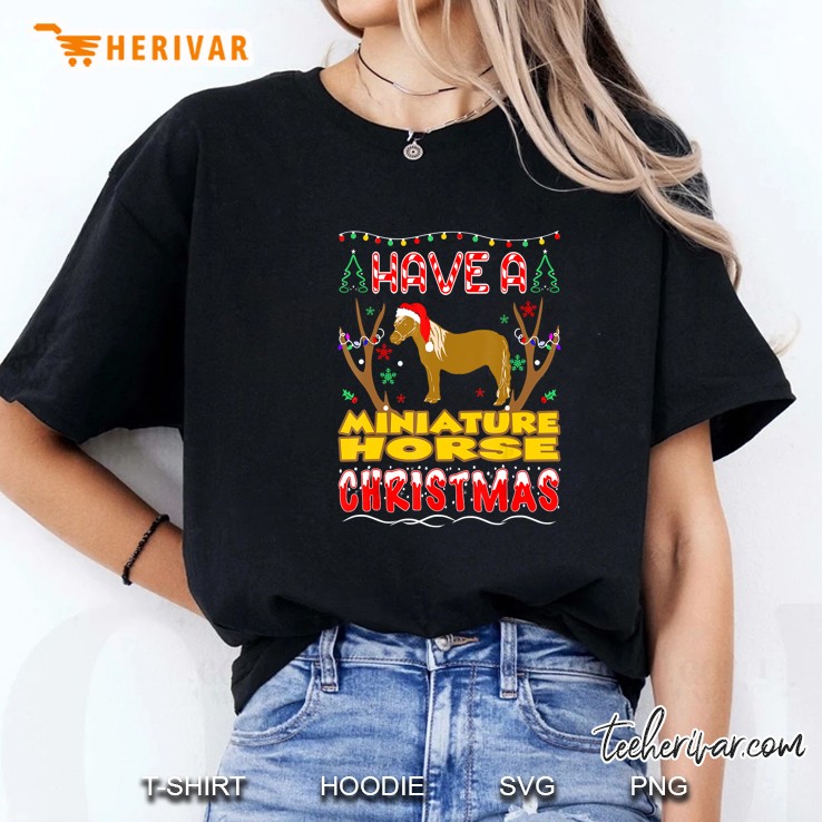 Have A Miniature Horse Christmas Ladies Tee