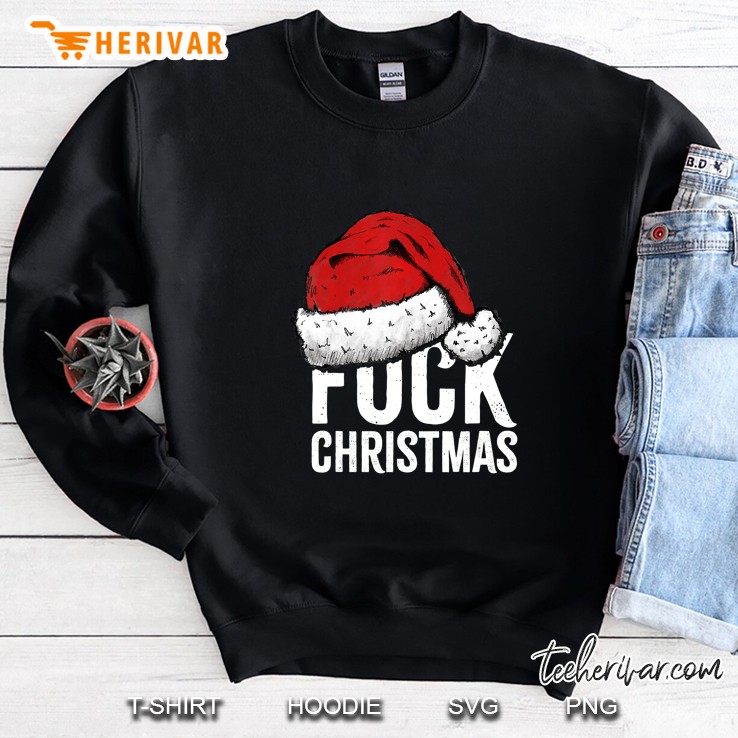 Fuck Christmas Santa Hat Version Sweatshirt
