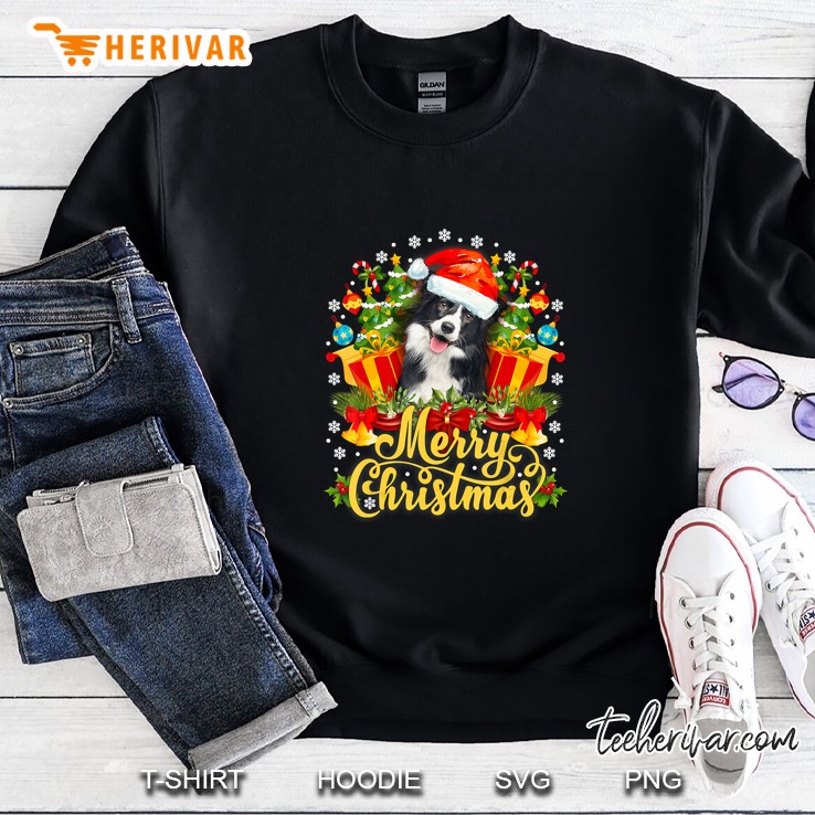 Merry Christmas Border Collie Version Sweatshirt