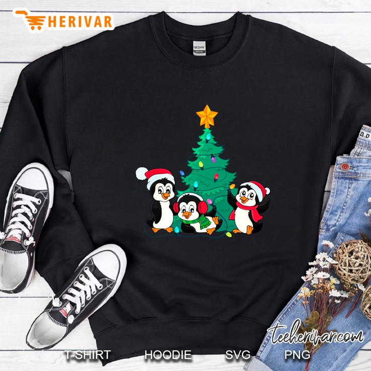 Penguin Lover Christmas Tree Sweatshirt