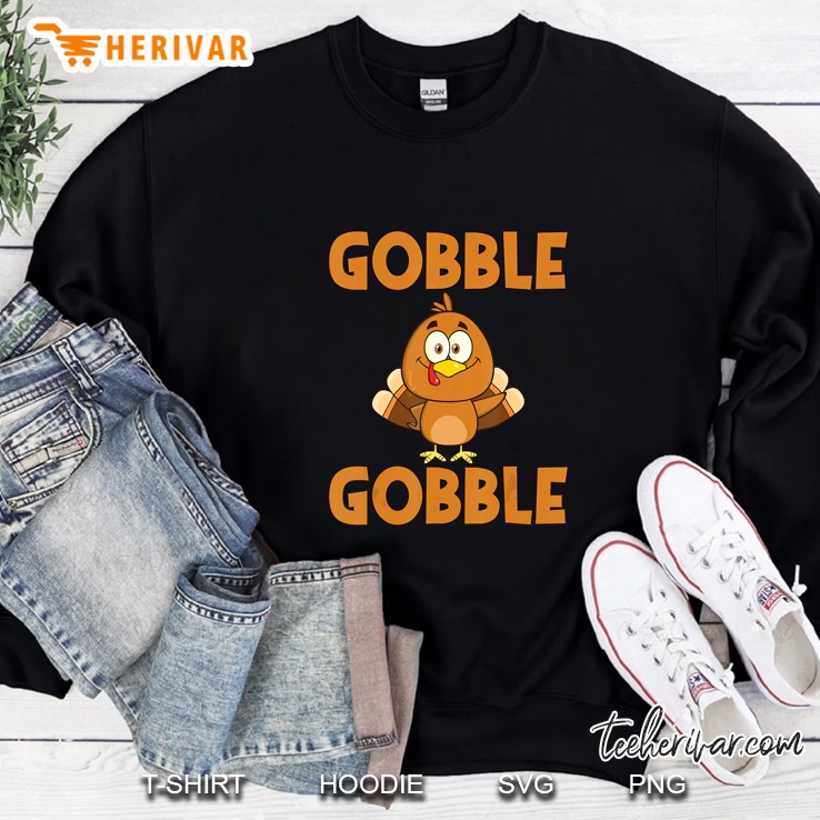 Gobble Gobble Turkey Thanksgiving Day Vintage Version2 Sweatshirt