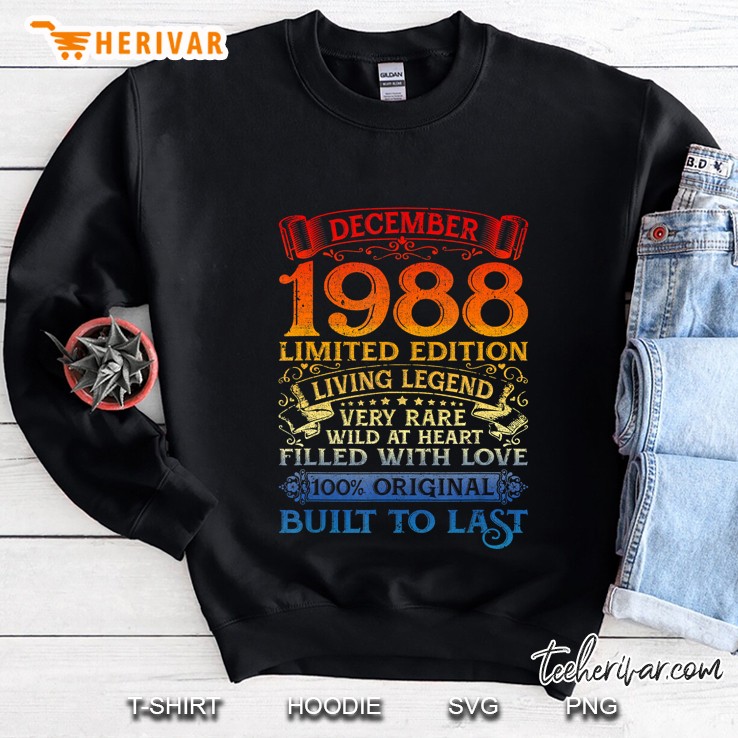 December 1988 Limited Edition Living Legend Very Rare Wild At Heart Sweatshirt