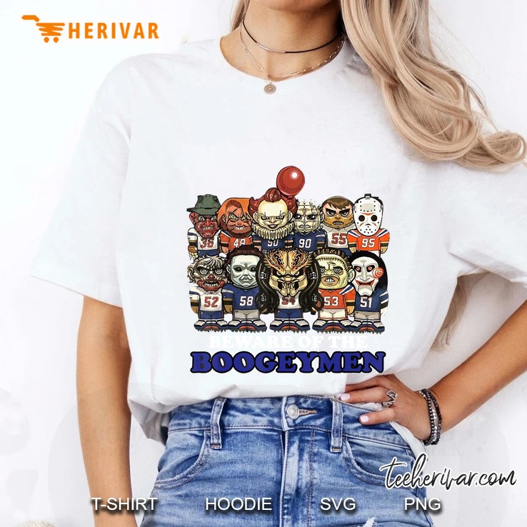 Beware Of The Boogeymen Horror Halloween White Version Ladies Tee