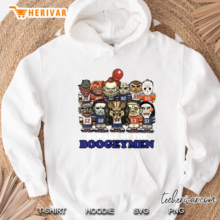 Beware Of The Boogeymen Horror Halloween White Version Hoodie