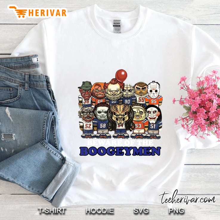 Beware Of The Boogeymen Horror Halloween White Version Sweatshirt