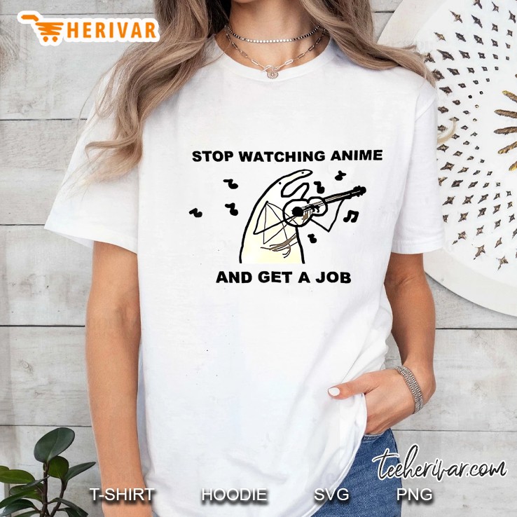 Stop Watching Anime And Get A Job Version2 Ladies Tee