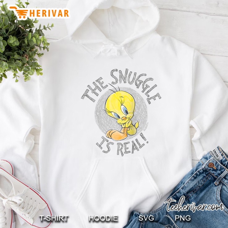 The Snuggle Is Real Tweety Looney Tunes Version Hoodie