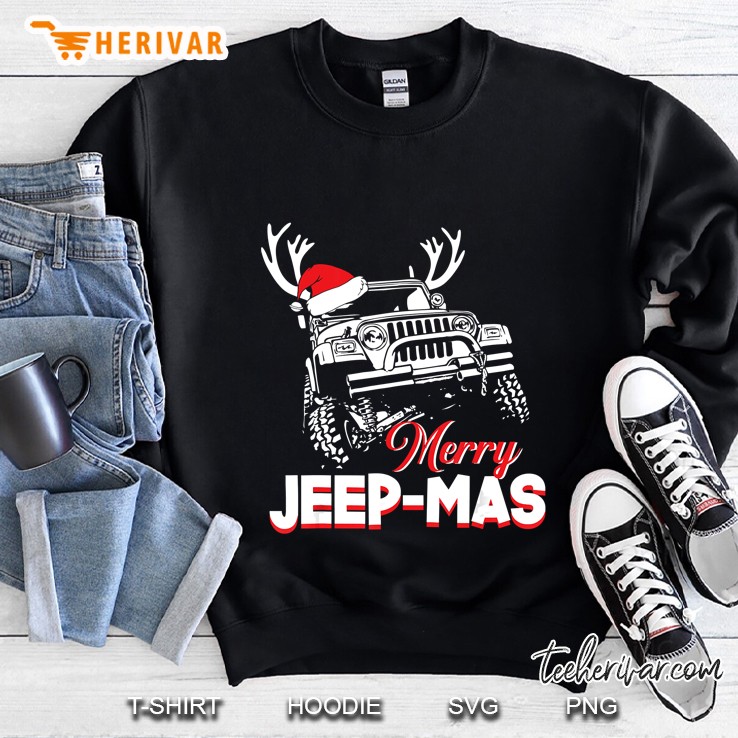 Merry Jeep-Mas Jeep Lover Christmas Sweatshirt