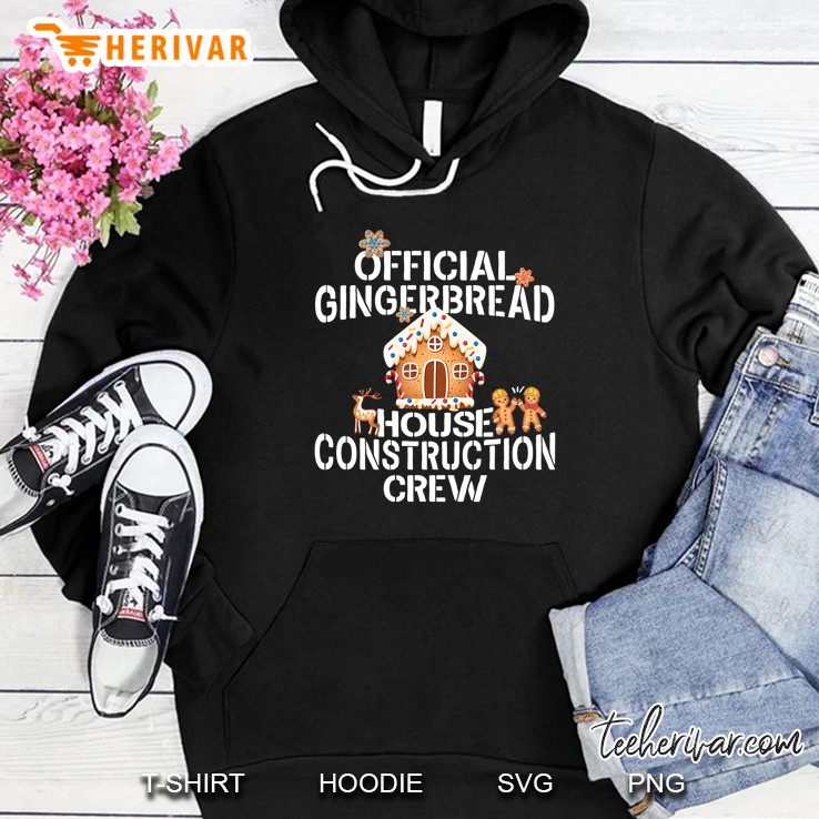 Official Gingerbread House Construction Crew Christmas Hoodie
