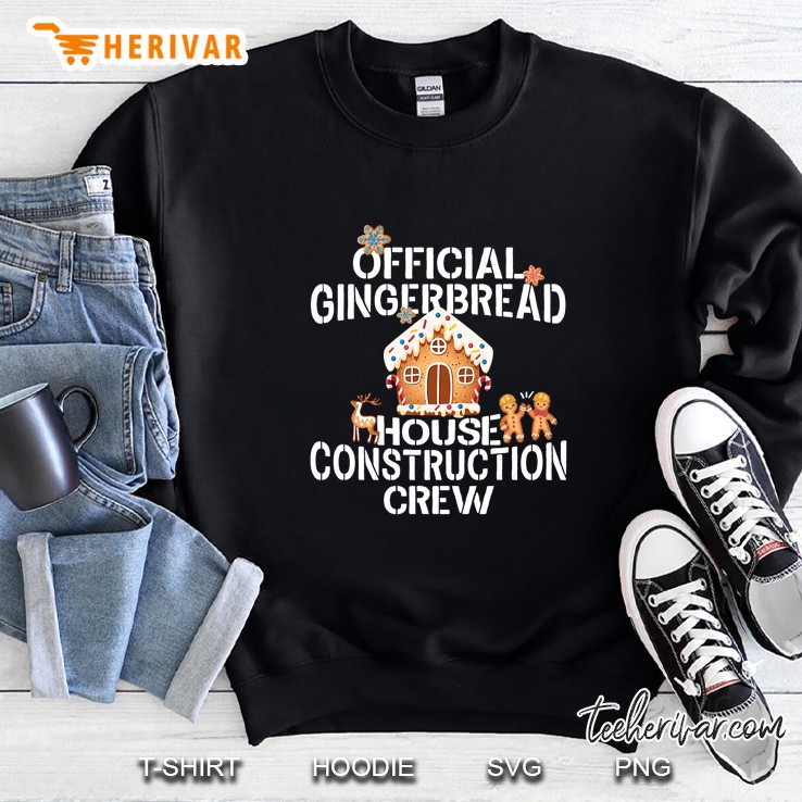 Official Gingerbread House Construction Crew Christmas Sweatshirt