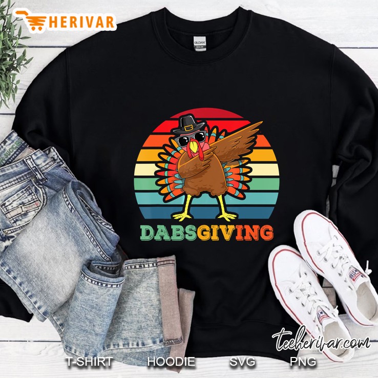 Dabsgiving Dabbing Turkey Thanksgiving Vintage Version Sweatshirt