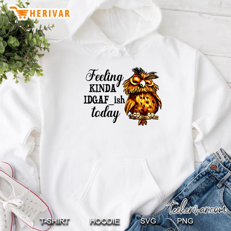 Feeling Kinda Idgafish Today Owl Version Hoodie