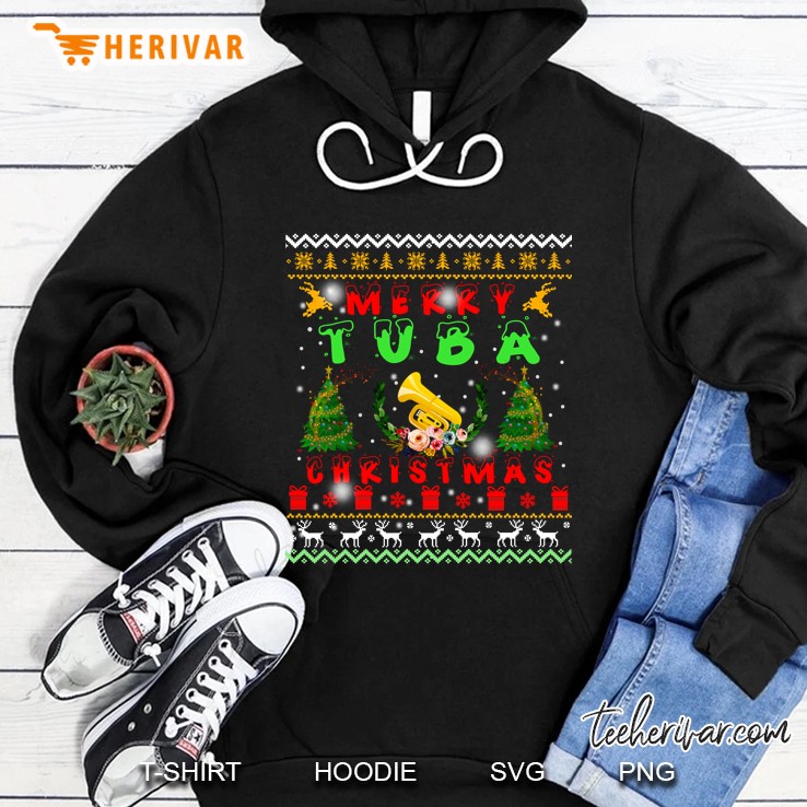 Merry Tuba Christmas Hoodie