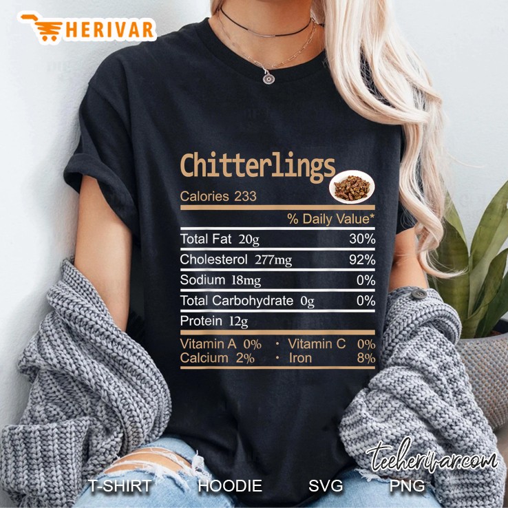 Chitterlings Nutrition Facts Ladies Tee