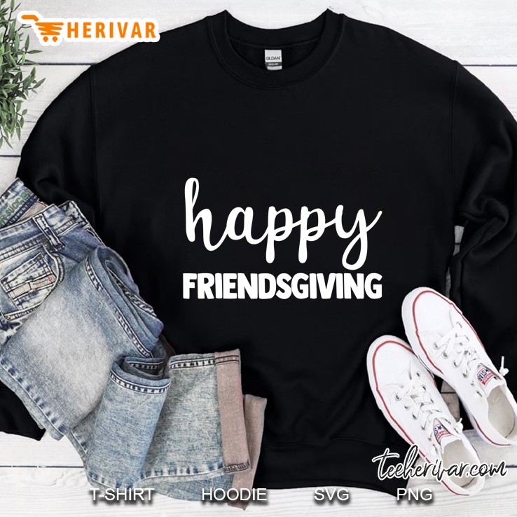 Thanksgiving Happy Friendsgiving White Version Sweatshirt