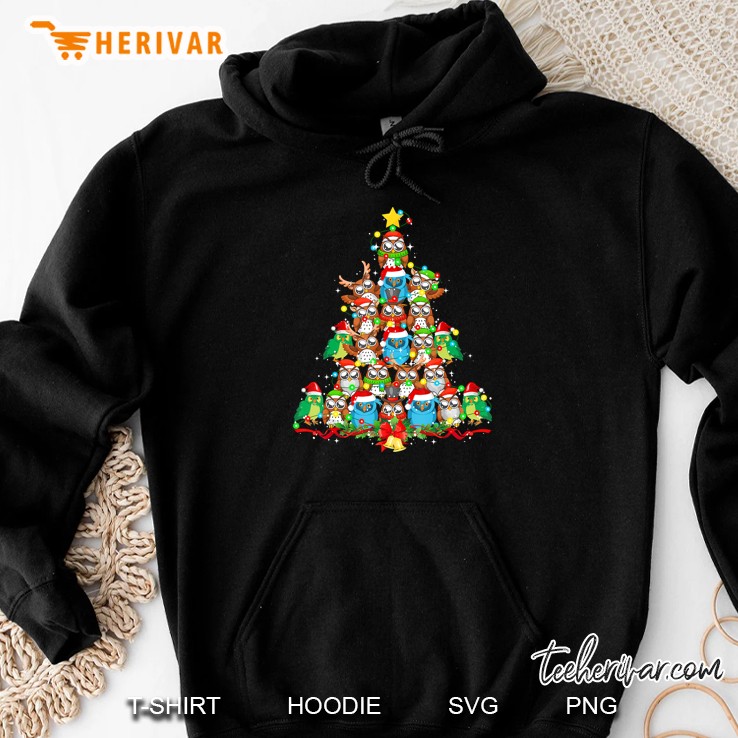 Owl Christmas Tree Hoodie