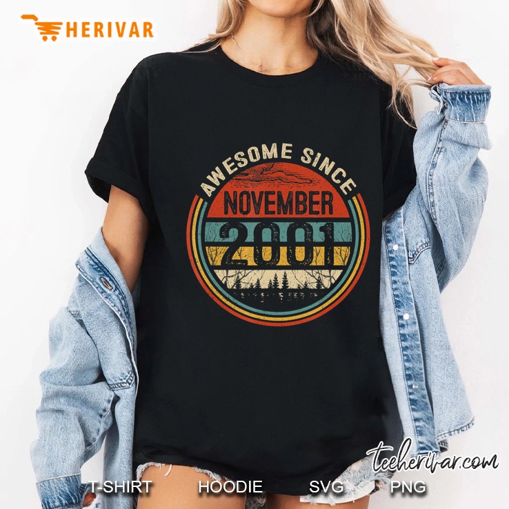 Awesome Since November 2001 Vintage Version2 Ladies Tee