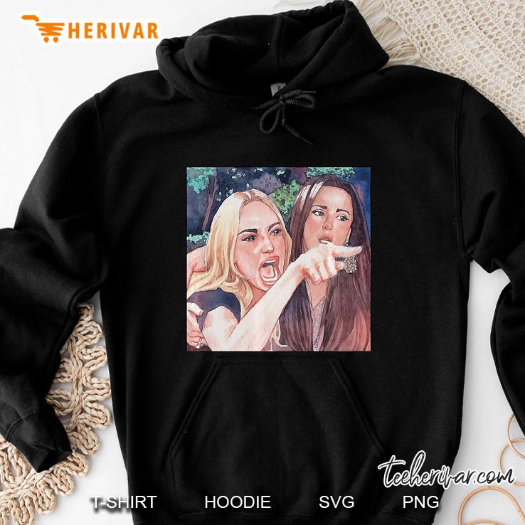 Woman Yelling At A Cat Watercolor Painting Version Hoodie