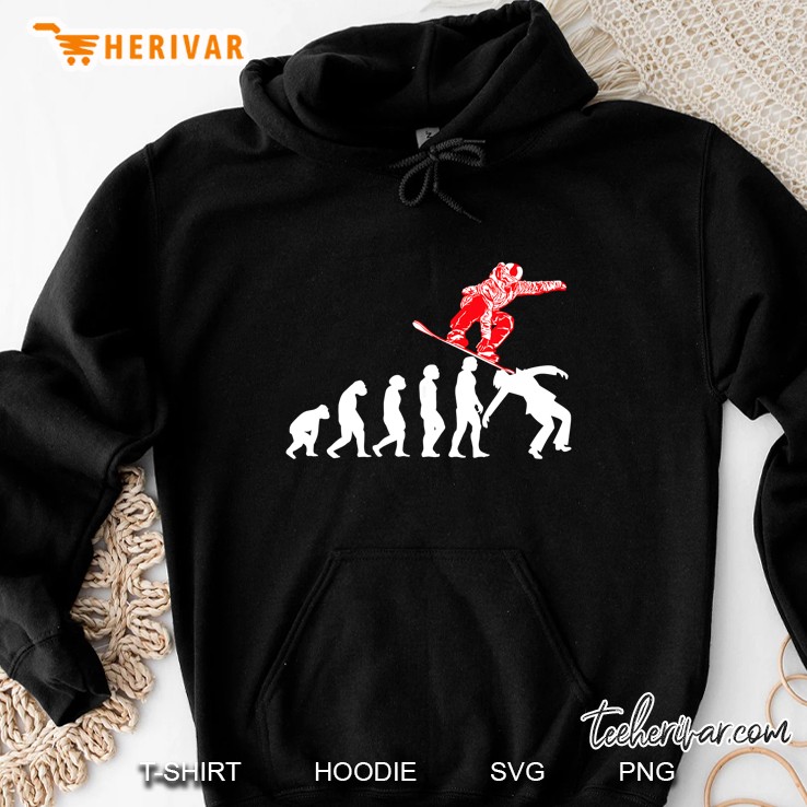 Evolution Snowboarder Snowboarding Hoodie