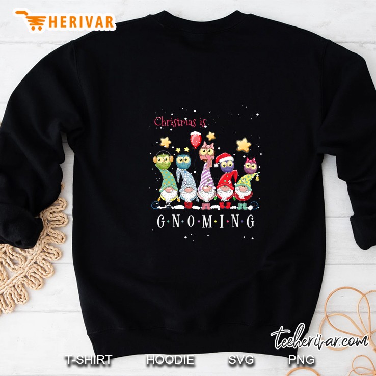 Christmas Is Gnoming God Jul Gnome Tomte Owl Version Sweatshirt