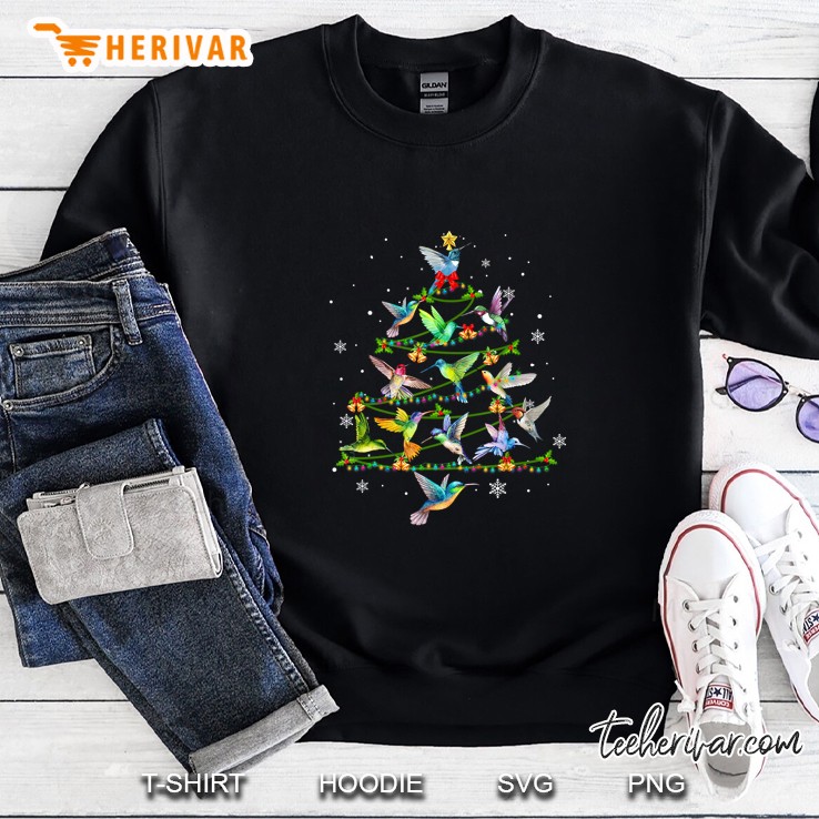 Hummingbird Christmas Tree Christmas Ornament Sweatshirt