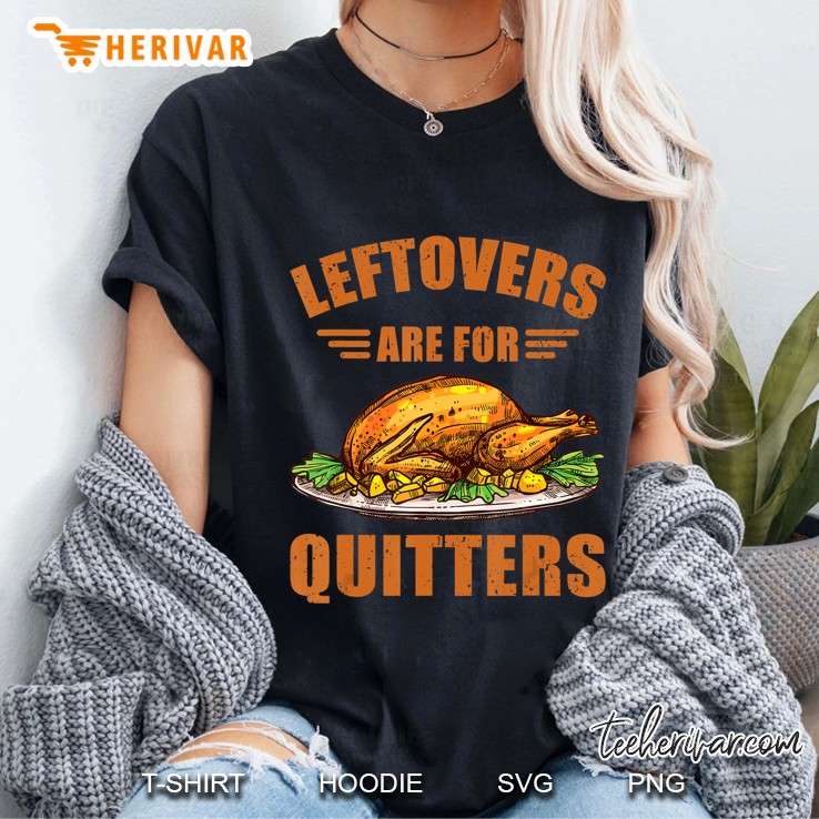 Leftovers Are For Quitters Thanksgiving Roasted Turkey Drawing Version2 Ladies Tee