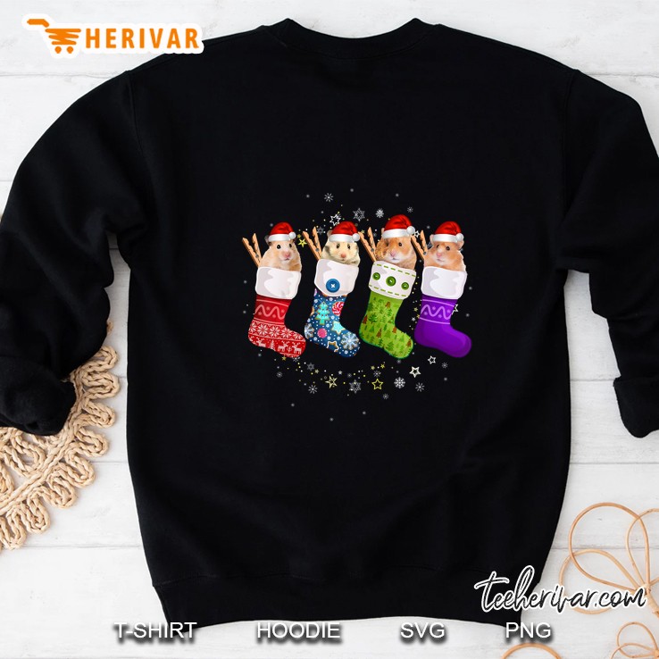 Hamster In Socks Christmas Sweatshirt