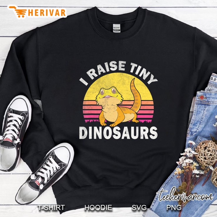 I Raise Tiny Dinosaurs Cute Bearded Dragon Vintage Version Sweatshirt