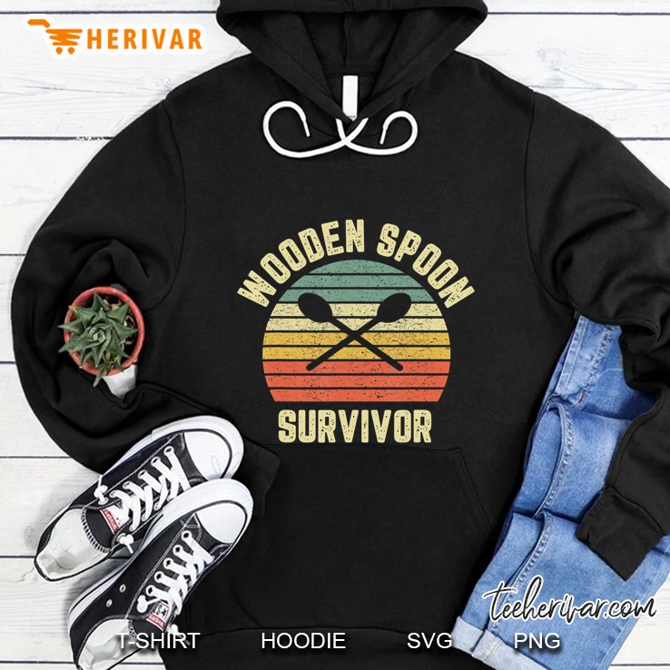 Wooden Spoon Survivor Retro Vintage Version Hoodie
