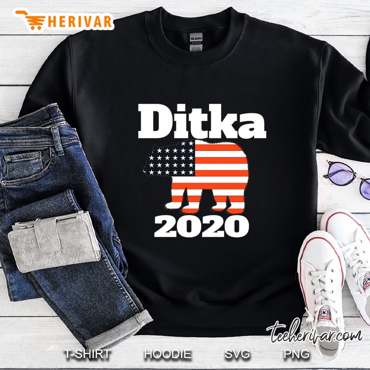 Ditka 2020 Bear American Flag Sweatshirt