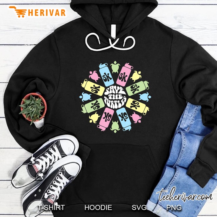 SKSKSK Save The Turtles Circle Retro Version Hoodie