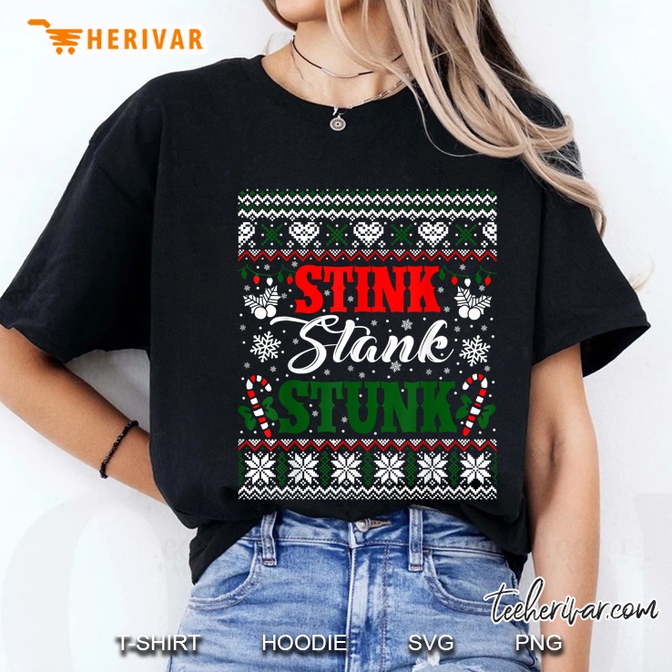 Stink Stank Stunk Christmas Ladies Tee