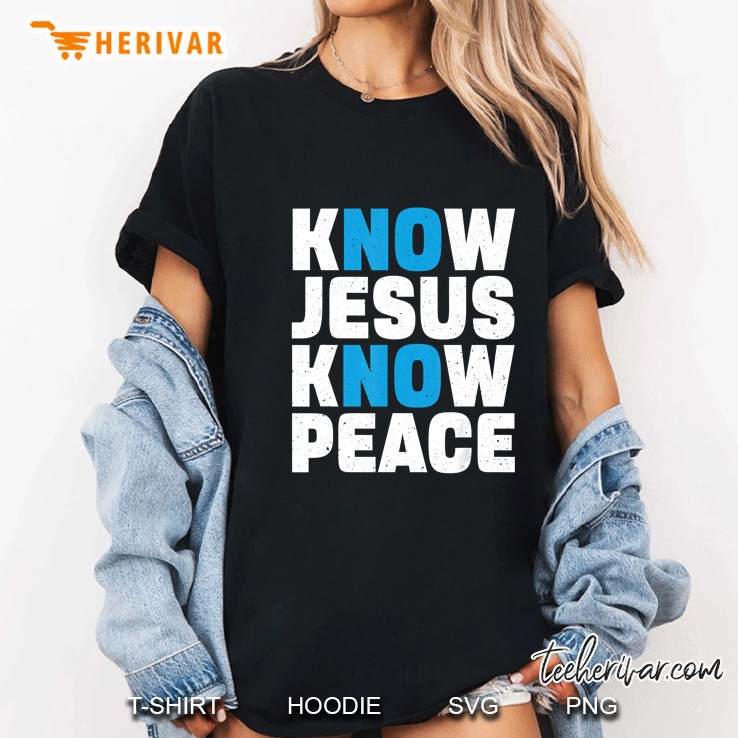 Know Jesus Know Peace Ladies Tee
