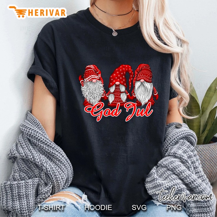 God Jul Norwegian Nisser Ladies Tee