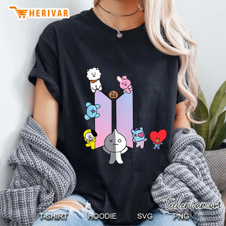 BT21 BTS Cute Chibi Version2 Ladies Tee