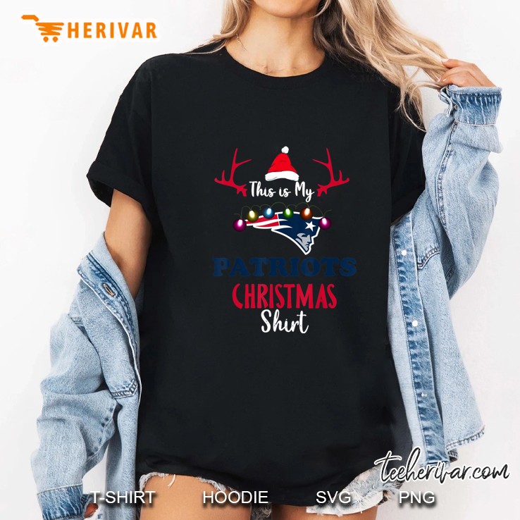 This Is My Patriots Christmas Shirt Ladies Tee
