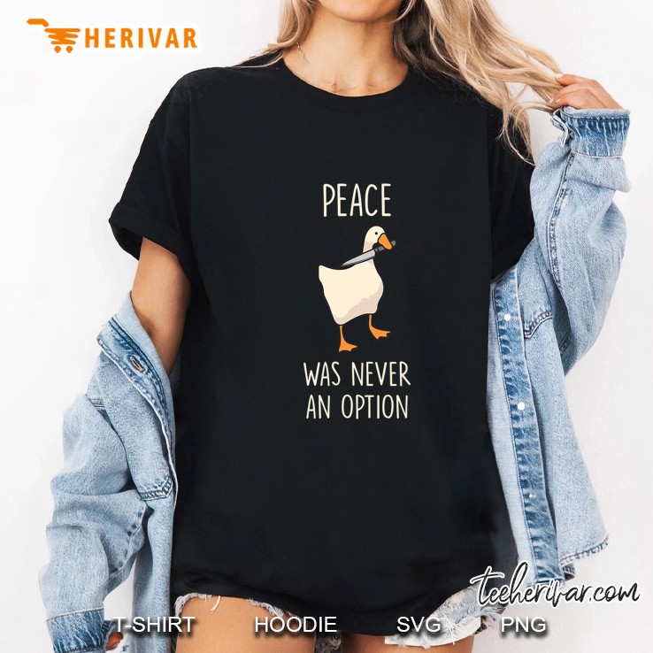 Peace Was Never An Option Ladies Tee